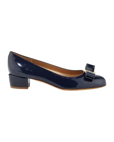 Ferragamo Vara Bow Leather Low Pumps | Thumbnail 1 Ferragamo Vara Bow Leather Low Pumps | Thumbnail 1