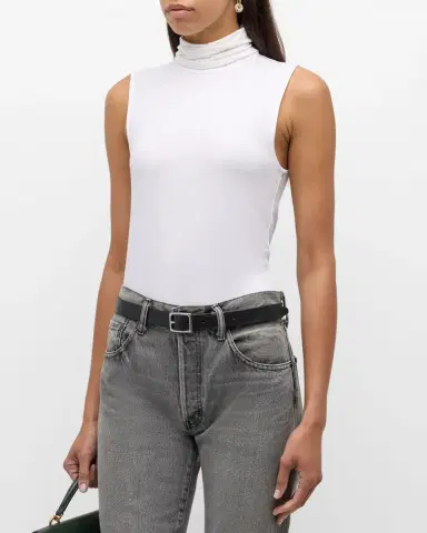 MAJESTIC FILATURES Soft Touch Sleeveless Stretch Turtleneck | Thumbnail 4 MAJESTIC FILATURES Soft Touch Sleeveless Stretch Turtleneck | Thumbnail 4