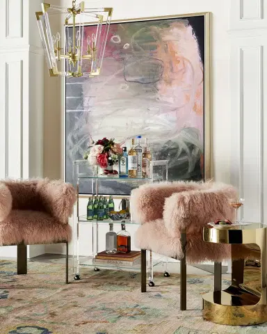 Interlude Home Ava Acrylic Bar Cart | Thumbnail 3