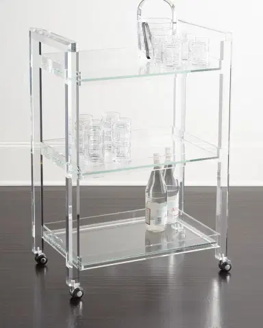 Interlude Home Ava Acrylic Bar Cart | Thumbnail 1