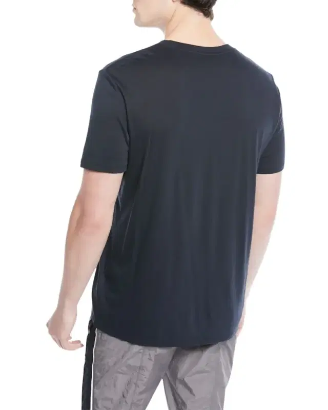 Vince Men 's Short-Sleeve Pima Crewneck Jersey T-Shirt, Black