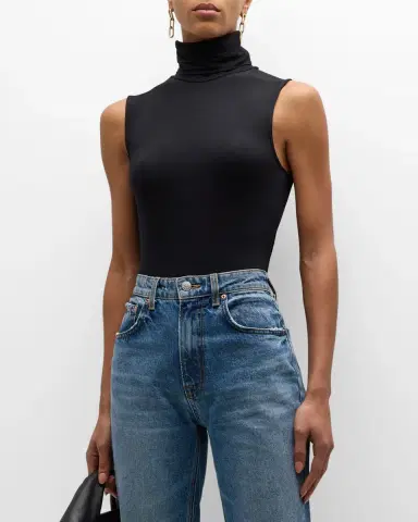 MAJESTIC FILATURES Soft Touch Sleeveless Stretch Turtleneck | Thumbnail 4 MAJESTIC FILATURES Soft Touch Sleeveless Stretch Turtleneck | Thumbnail 4