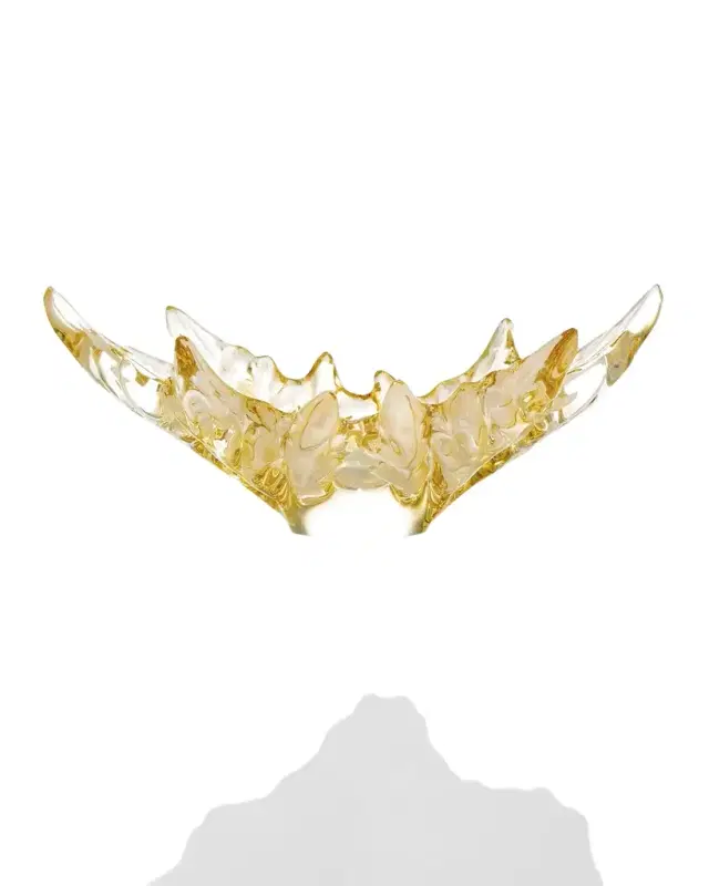 Lalique Champs-Elysees Bowl - Gold Lustre