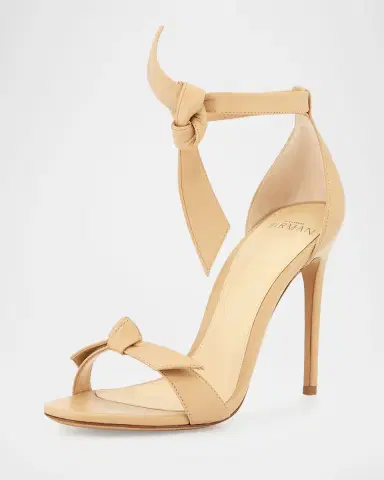 Alexandre Birman Clarita Bow-Tie Leather Sandals | Thumbnail 2