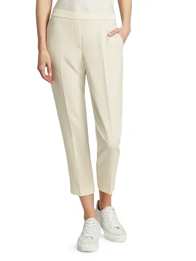 Theory Women's Treeca Pull-On Ankle Trousers | Thumbnail 3