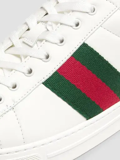 Gucci Women's MAC80 Leather Low-Top Sneakers - Bianco - Size 10.5 | Thumbnail 5