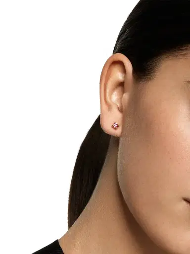 David Yurman Women's Micro Chatelaine Stud Earrings in 18K Yellow Gold - Pink Tourmaline | Thumbnail 2 David Yurman Women's Micro Chatelaine Stud Earrings in 18K Yellow Gold - Pink Tourmaline | Thumbnail 2