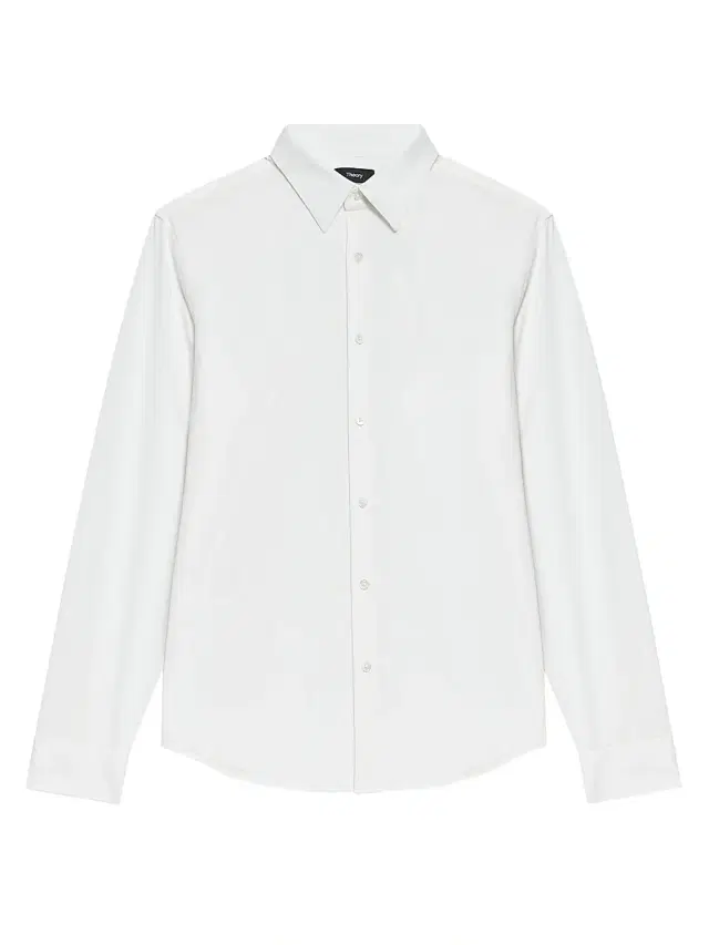 Theory Men's Sylvain Structure Knit Shirt - White