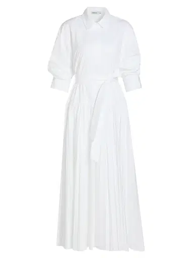 Simkhai Women's Arlo Belted Maxi Shirtdress - White - Size XS | Thumbnail 1 Simkhai Women's Arlo Belted Maxi Shirtdress - White - Size XS | Thumbnail 1