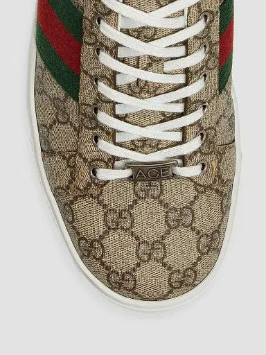 Gucci Men's Ace Web Sneakers - Beige - Size 15 | Thumbnail 5 Gucci Men's Ace Web Sneakers - Beige - Size 15 | Thumbnail 5