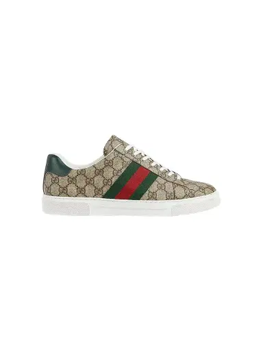 Gucci Men's Ace Web Sneakers - Beige - Size 15 | Thumbnail 1 Gucci Men's Ace Web Sneakers - Beige - Size 15 | Thumbnail 1