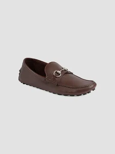 Gucci Men's Byorn Leather Driving Loafers - Cocoa - Size 7.5 | Thumbnail 2 Gucci Men's Byorn Leather Driving Loafers - Cocoa - Size 7.5 | Thumbnail 2