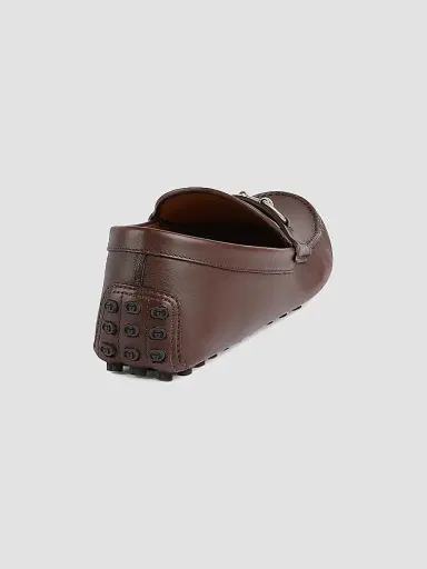 Gucci Men's Byorn Leather Driving Loafers - Cocoa - Size 7.5 | Thumbnail 3 Gucci Men's Byorn Leather Driving Loafers - Cocoa - Size 7.5 | Thumbnail 3