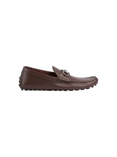 Gucci Men's Byorn Leather Driving Loafers - Cocoa - Size 7.5 | Thumbnail 1 Gucci Men's Byorn Leather Driving Loafers - Cocoa - Size 7.5 | Thumbnail 1