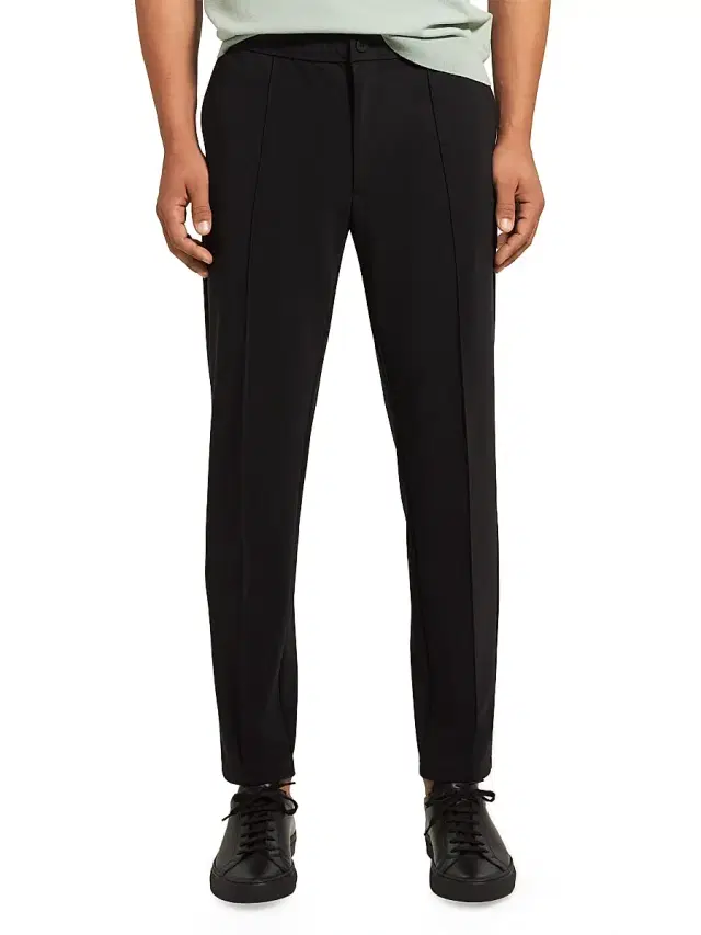 Theory Men's Curtis Elastic-Waist Trouser Pants - Black
