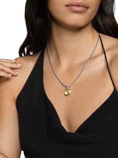 David Yurman Women's Albion Pendant in Sterling Silver - Champagne Citrine | Thumbnail 2 David Yurman Women's Albion Pendant in Sterling Silver - Champagne Citrine | Thumbnail 2