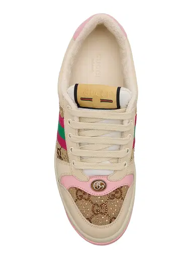 Gucci Women's GG Crystal-Embellished Canvas Sneakers - Camel - Size 12 | Thumbnail 3 Gucci Women's GG Crystal-Embellished Canvas Sneakers - Camel - Size 12 | Thumbnail 3