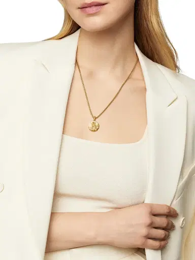 David Yurman Women's Zodiac Amulet in 18K Yellow Gold with Diamonds - Aquarius | Thumbnail 2