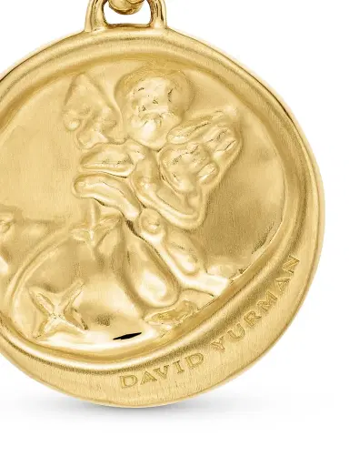 David Yurman Women's Zodiac Amulet in 18K Yellow Gold with Diamonds - Aquarius | Thumbnail 6