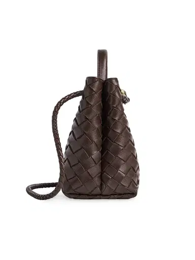 Bottega Veneta Women's Andiamo Small Intrecciato Leather Top-Handle Bag - Fondant | Thumbnail 6