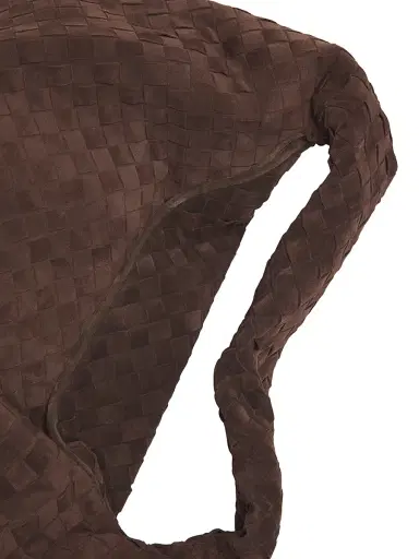 Bottega Veneta Women's Large Hop Intrecciato Suede Hobo Bag - Fondant Brass | Thumbnail 5 Bottega Veneta Women's Large Hop Intrecciato Suede Hobo Bag - Fondant Brass | Thumbnail 5