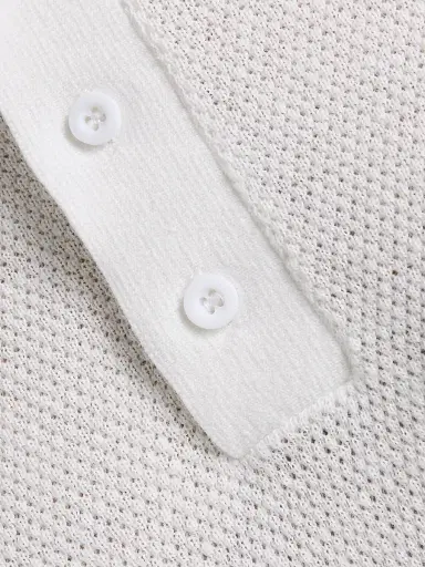 Onia Men's Textured Knit Polo Shirt | Thumbnail 7 Onia Men's Textured Knit Polo Shirt | Thumbnail 7