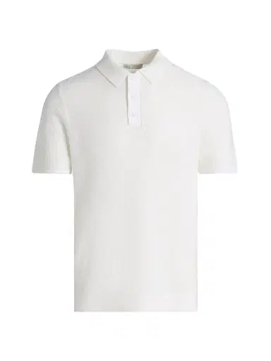 Onia Men's Textured Knit Polo Shirt | Thumbnail 1 Onia Men's Textured Knit Polo Shirt | Thumbnail 1