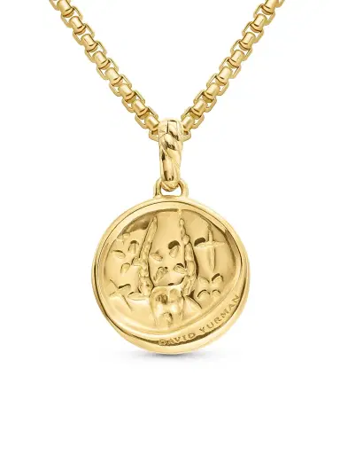 David Yurman Women's Zodiac Amulet in 18K Yellow Gold with Diamonds - Capricorn | Thumbnail 4 David Yurman Women's Zodiac Amulet in 18K Yellow Gold with Diamonds - Capricorn | Thumbnail 4