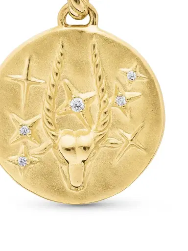 David Yurman Women's Zodiac Amulet in 18K Yellow Gold with Diamonds - Capricorn | Thumbnail 5 David Yurman Women's Zodiac Amulet in 18K Yellow Gold with Diamonds - Capricorn | Thumbnail 5