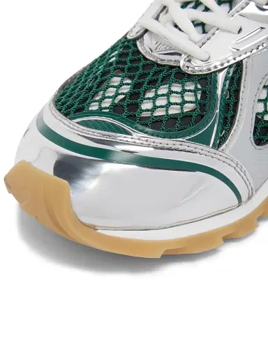 Bottega Veneta Women's Orbit Technical Mesh Sneakers - Billiard Silver - Size 7 | Thumbnail 5