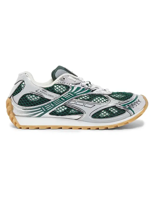 Bottega Veneta Women's Orbit Technical Mesh Sneakers - Billiard Silver