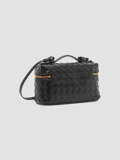 Bottega Veneta Women's Bang Bang Intrecciato Leather Crossbody Vanity Case Bag | Thumbnail 4 Bottega Veneta Women's Bang Bang Intrecciato Leather Crossbody Vanity Case Bag | Thumbnail 4