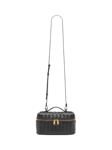 Bottega Veneta Women's Bang Bang Intrecciato Leather Crossbody Vanity Case Bag | Thumbnail 1 Bottega Veneta Women's Bang Bang Intrecciato Leather Crossbody Vanity Case Bag | Thumbnail 1