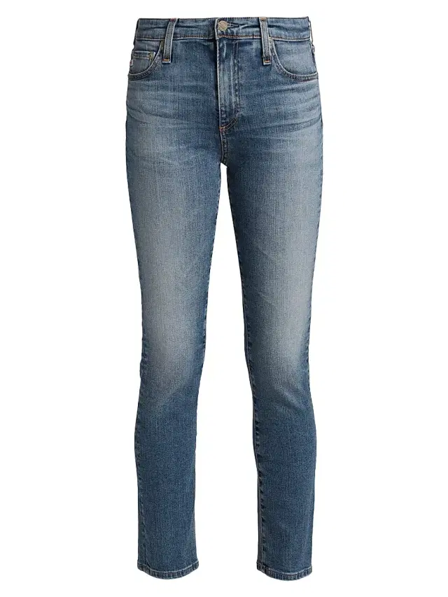 AG Jeans Women's Mari High-Rise Stretch Straight-Leg Jeans - 15 Years Shoreline
