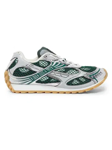 Bottega Veneta Men's Orbit Low-Top Sneakers - Biliard Silver - Size 10 | Thumbnail 1 Bottega Veneta Men's Orbit Low-Top Sneakers - Biliard Silver - Size 10 | Thumbnail 1