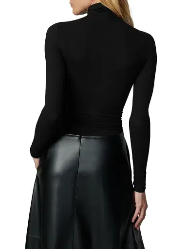 Joe's Jeans Women's The Tony Long-Sleeve Top - Black - Size XS | Thumbnail 5
