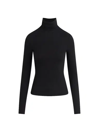 Joe's Jeans Women's The Tony Long-Sleeve Top - Black - Size XS | Thumbnail 1