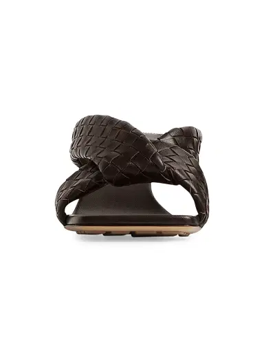 Bottega Veneta Women's Riva 50MM Leather Kitten-Heel Sandals - Fondant | Thumbnail 2 Bottega Veneta Women's Riva 50MM Leather Kitten-Heel Sandals - Fondant | Thumbnail 2