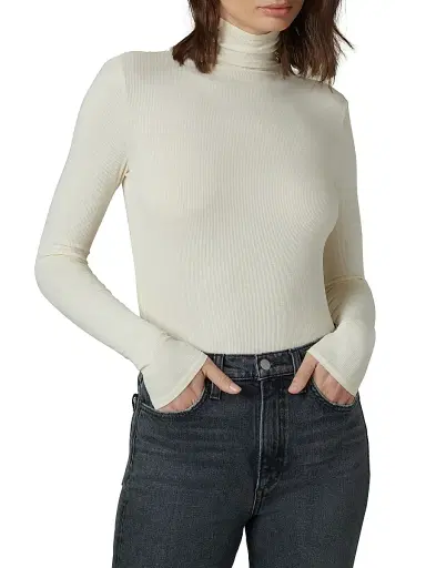 Joe's Jeans Women's The Tony Long-Sleeve Top - Milk - Size XS | Thumbnail 3