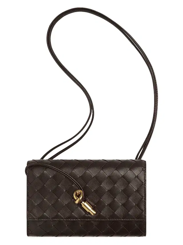 Bottega Veneta Women's Andiamo Intrecciato Leather Shoulder Bag - Fondant Brass