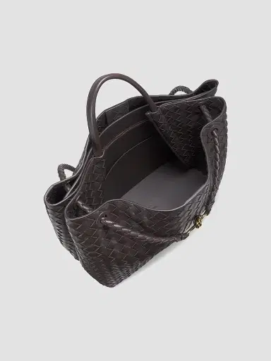 Bottega Veneta Women's Andiamo Intrecciato Leather Top-Handle Bag - Fondant | Thumbnail 4