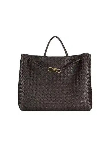 Bottega Veneta Women's Andiamo Intrecciato Leather Top-Handle Bag - Fondant | Thumbnail 1