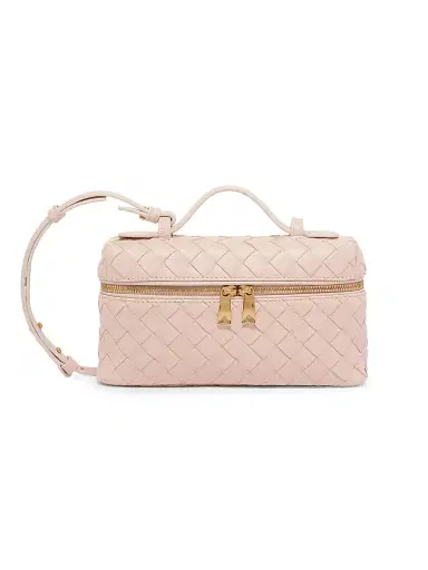 Bottega Veneta Women's Bang Bang Intrecciato Leather Crossbody Vanity Case Bag | Thumbnail 1 Bottega Veneta Women's Bang Bang Intrecciato Leather Crossbody Vanity Case Bag | Thumbnail 1