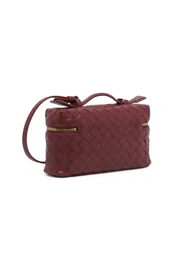 Bottega Veneta Women's Bang Bang Intrecciato Leather Crossbody Vanity Case Bag - Barolo | Thumbnail 4