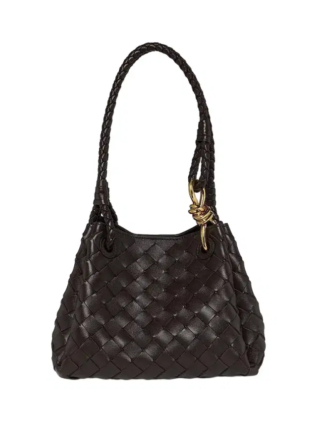 Bottega Veneta Women's Parachute  Intrecciato Leather Shoulder Bag - Fondant