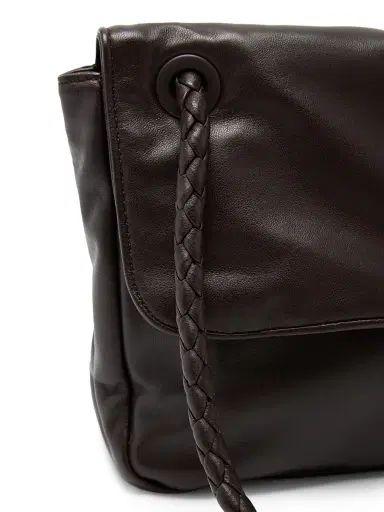 Bottega Veneta Women's Soft Lock Leather Shoulder Bag - Fondant Brass | Thumbnail 5 Bottega Veneta Women's Soft Lock Leather Shoulder Bag - Fondant Brass | Thumbnail 5