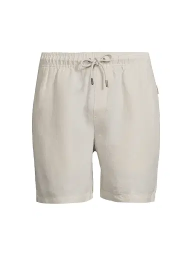 Onia Men's Linen-Blend Drawstring Shorts - Stone | Thumbnail 1
