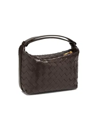 Bottega Veneta Women's Mini Wallace Leather Top-Handle Bag - Fondant Gold | Thumbnail 4