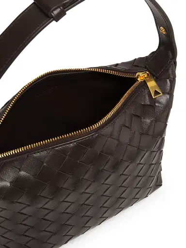 Bottega Veneta Women's Mini Wallace Leather Top-Handle Bag - Fondant Gold | Thumbnail 5