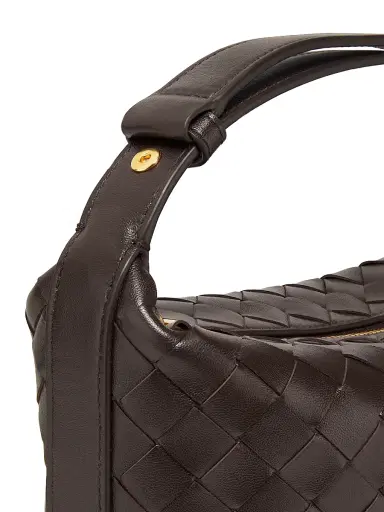 Bottega Veneta Women's Mini Wallace Leather Top-Handle Bag - Fondant Gold | Thumbnail 6